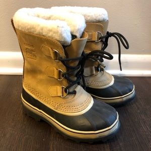 SOREL BIG KIDS' CARIBOU BOOT Size 3